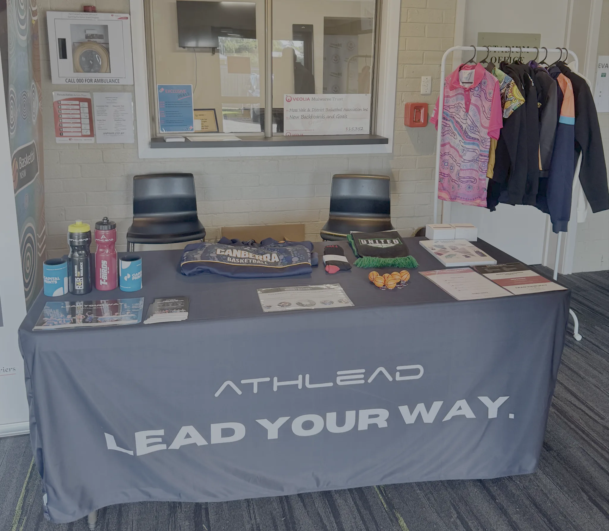 Athlead out in the community at a local sporting event