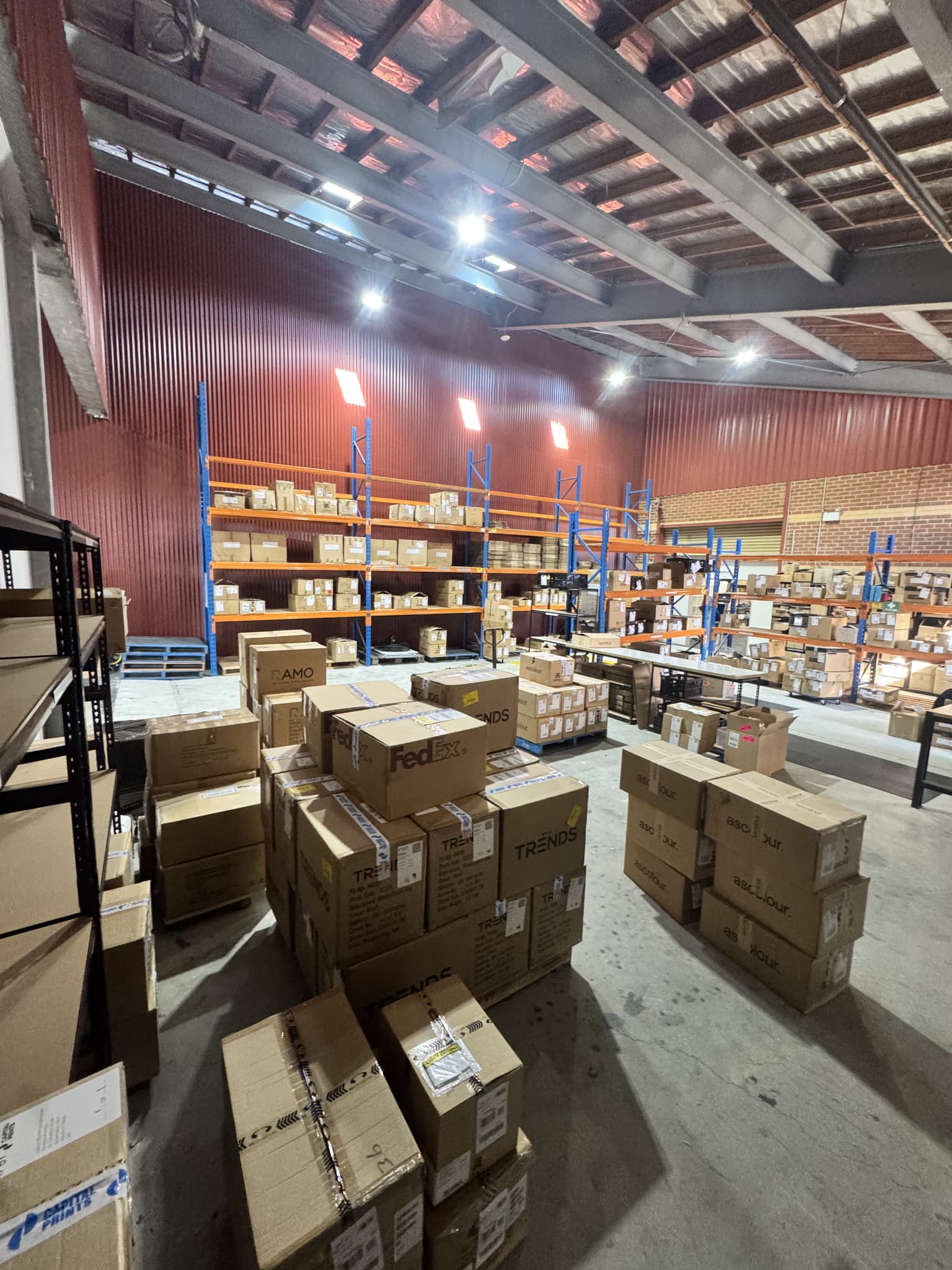Inside the warehouse where orders are picked, packed and dispatched