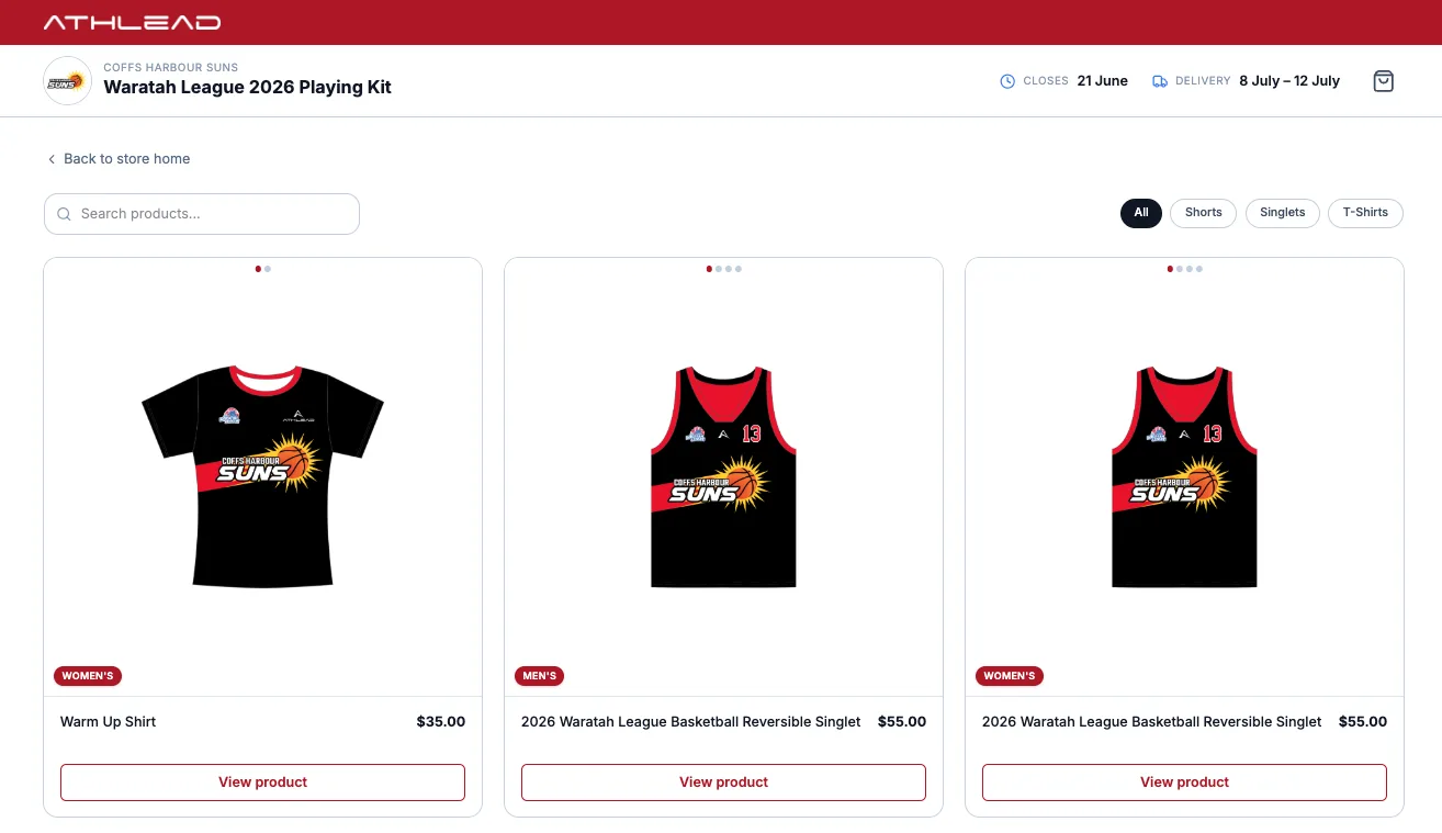 Product range